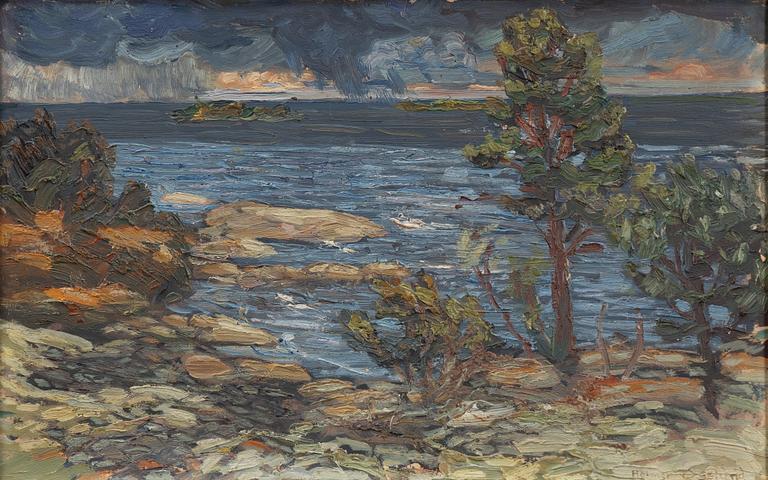 Helmer Osslund, Evening by the Coast.
