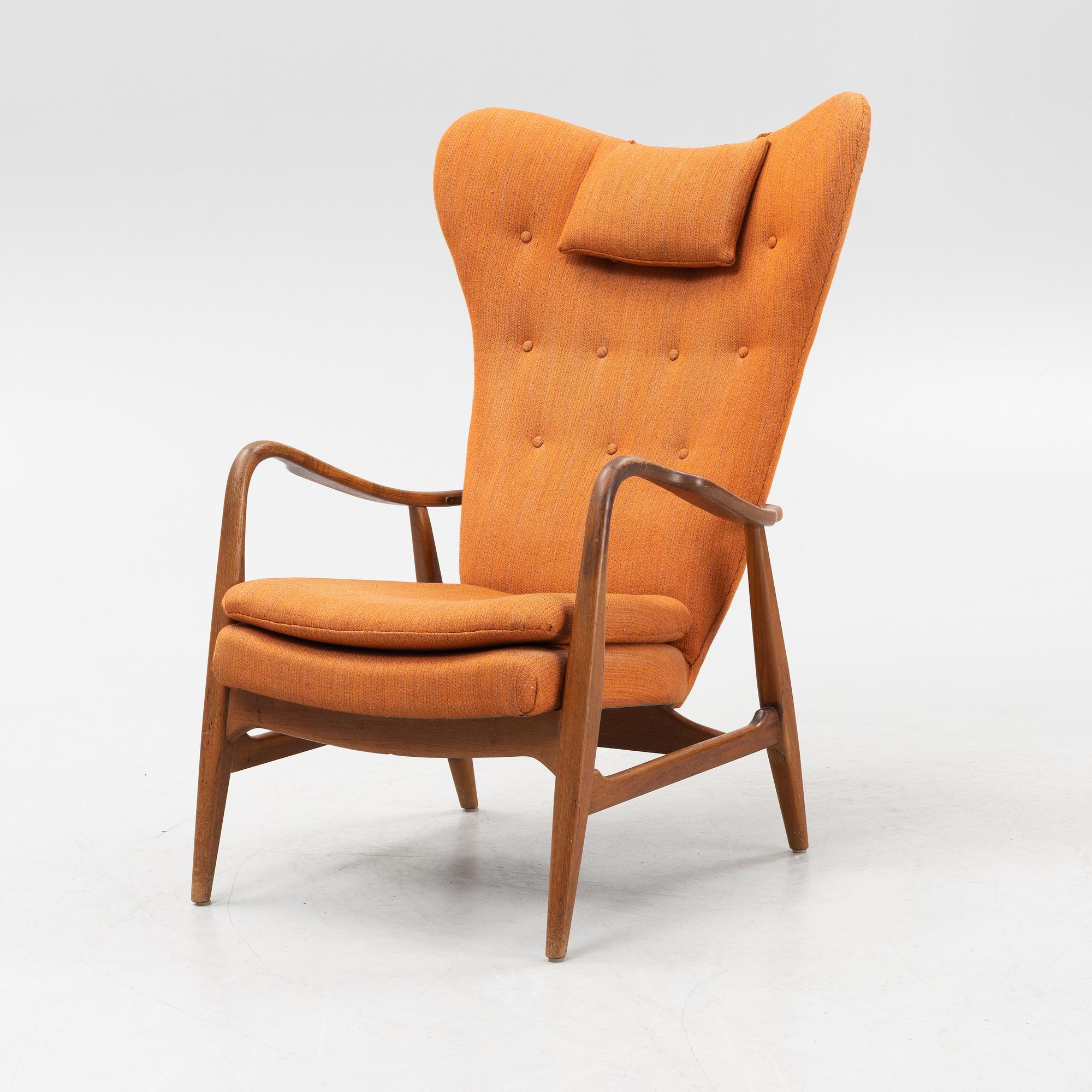 Ib Madsen & Hans Henry SChubell, a 'MS 4 High' armchair, Madsen & Schubell Co, Denmark, 1940's/50's.