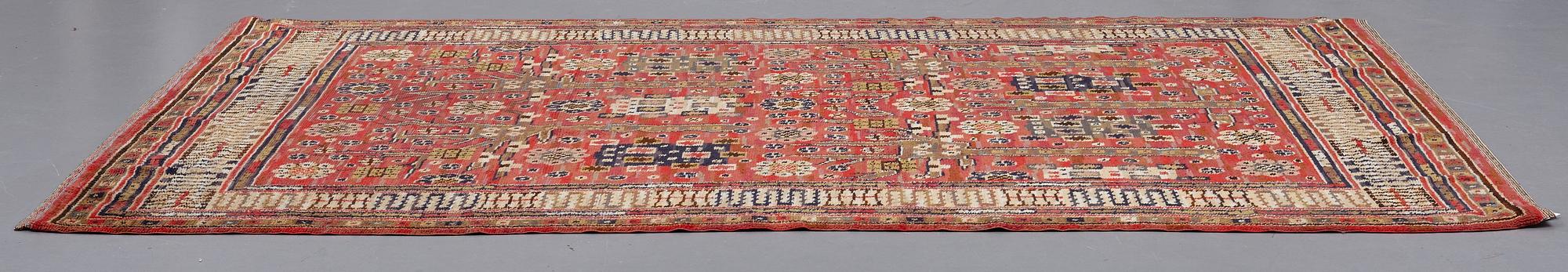 MÄRTA MÅÅS-FJETTERSTRÖM, MATTA, "Röda trädgårdsmattan", flossa, ca 327 x 224 cm, signerad MMF.