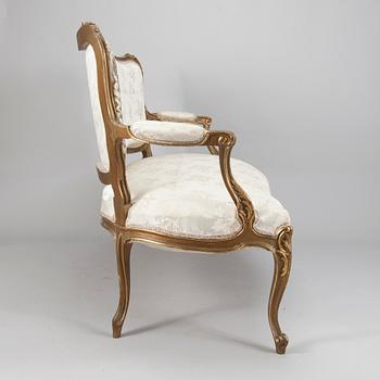 SOFFA, rokokostil, sekelskiftet 1800/1900.