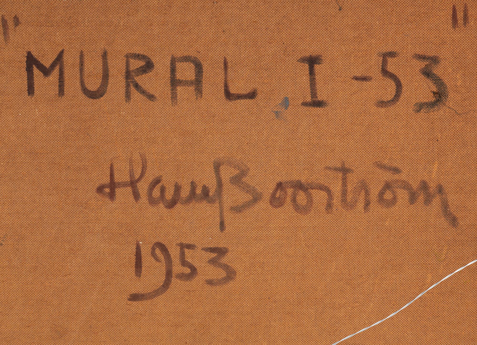 HARRY BOOSTRÖM, oil on panel, signed and dated -53.