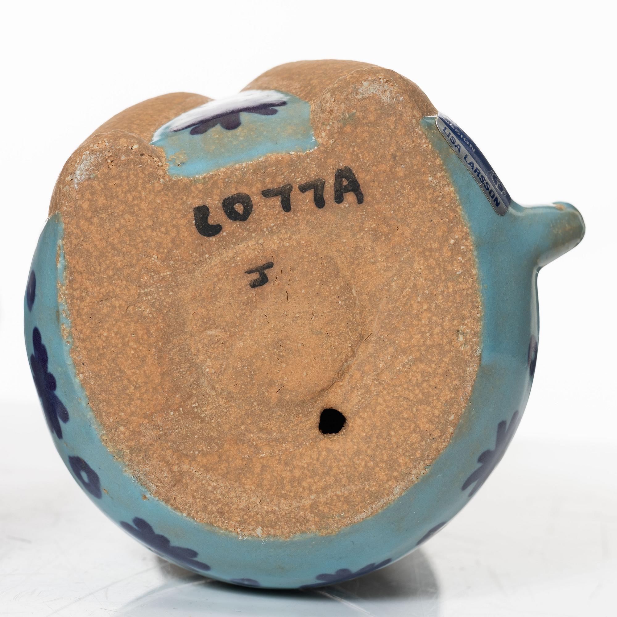 Lisa Larson, figuriner, 3 st, stengods, ur serien "Larsons ungar", Gustavsberg.