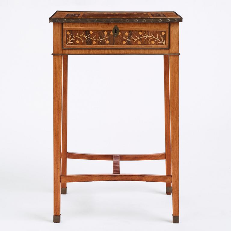 Bord, tillskrivet Jonas Westring (1772-1828) Gränna, ca år 1800, Sengustavianskt.