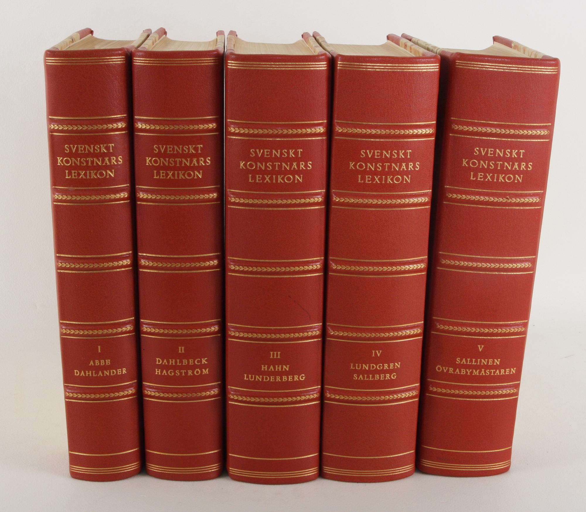BÖCKER, "Svenskt konstnärslexikon", 5 vol.