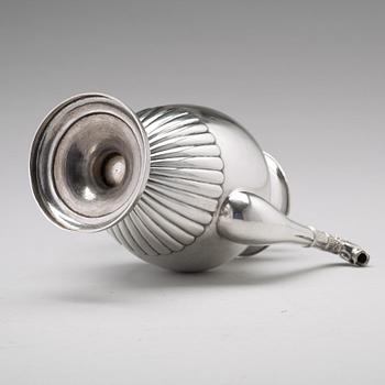Anders Lundquist, kaffekanna, silver, Stockholm 1817, empire.