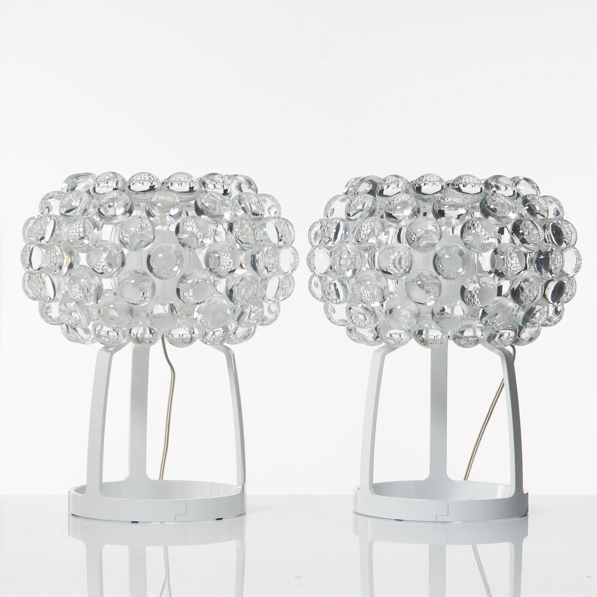 Patricia Urquiola & Eliana Gerotto, bordslampor, ett par, "Caboche Piccola", Foscarini, Italien, efter 2005.