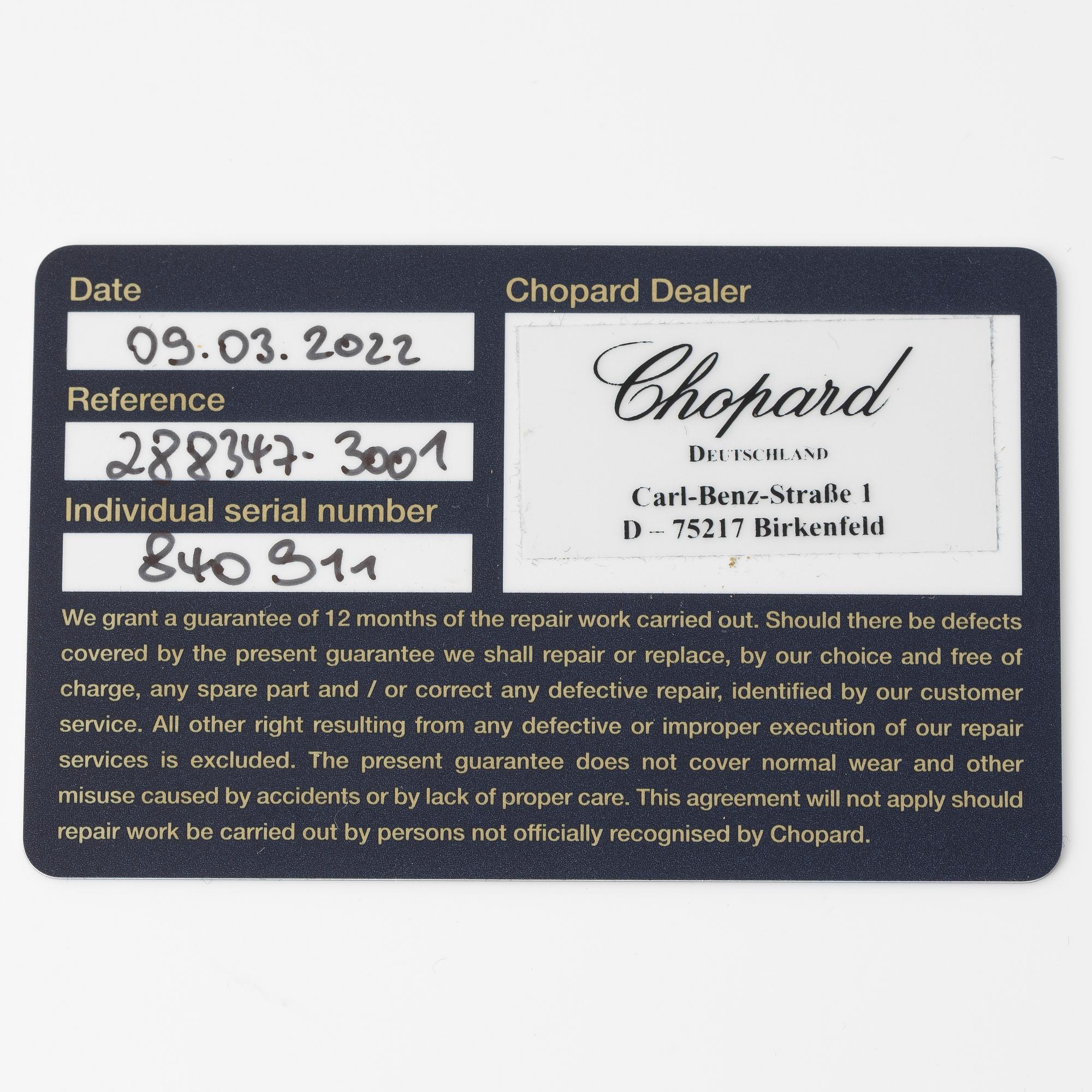 Chopard, Happy Sport, "Fish", armbandsur, 38 mm.