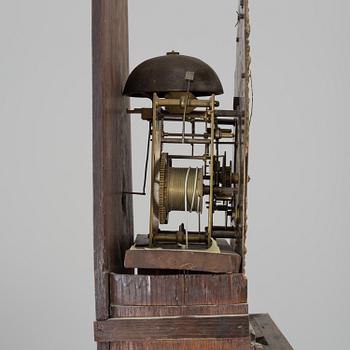A WALNUT LONGCASE CLOCK, Benjamin Stretch, Bristol, 18th century.