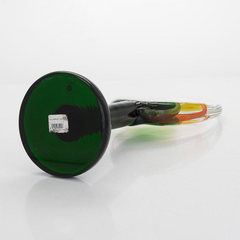 Oiva Toikka,  glasskulptur, "Lollipop", signerad O. Toikka Iittala 2015 30/50.