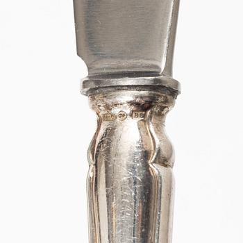 Bestickuppsättning, silver, 56 delar, C.G.Hallberg samt JMJ, Göteborg, 1928-1952.
