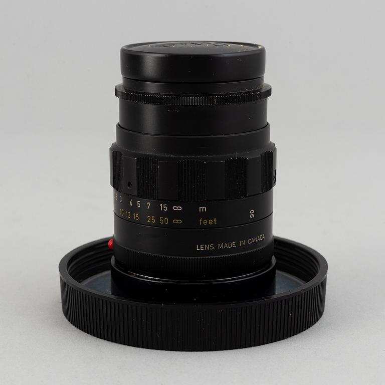 Leitz Canada, camera lense, Tele-Elmarit, 1:28/90,  no. 2287926.