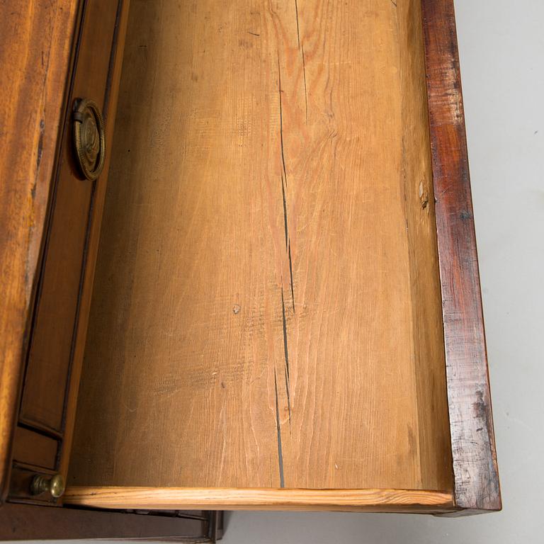 An 18th century late Gustavian secretaire chest of drawers.