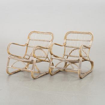 A PAIR OF ARMCHAIRS. SECOND HALF OF 20TH CENTURY,