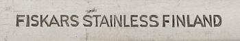 KATTILA, ruostumatonta terästä, Bertel Gardberg, Sorsakoski, FONDUE-OTTIMIA, 6 kpl, Fiskars. 1900-luvun puoliväli.