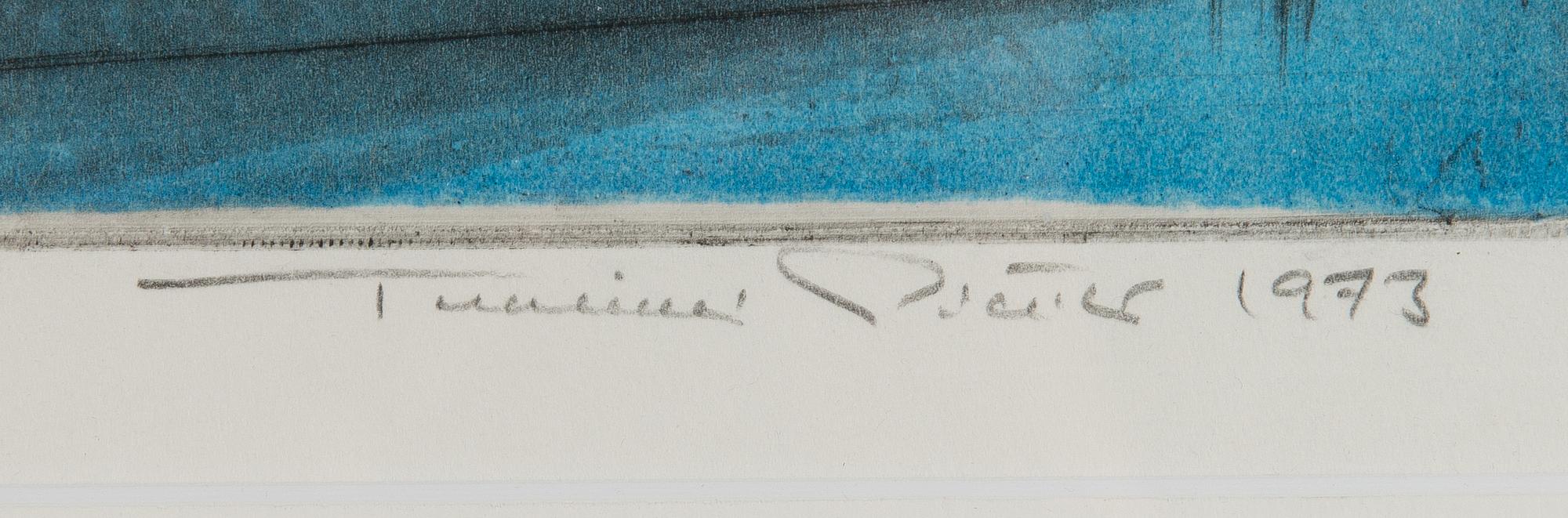 TUULIKKI PIETILÄ, etsning, signerad och daterad 1973 samt  märkt HC1 tpl'a.