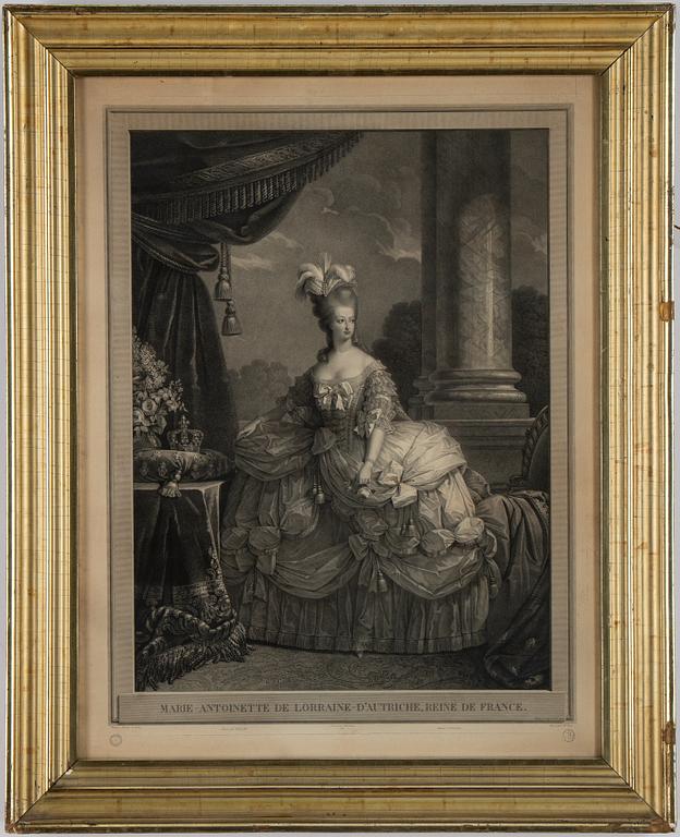 Alexander Roslin, after, engravings, a pair, 19th Century.