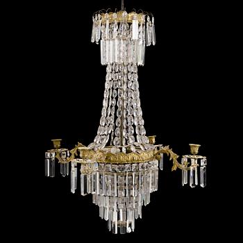 A late 19th century chandeliere.
