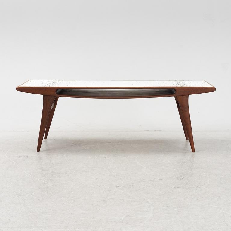 A Scandinavian teak and tiled coffee table, 1960's.