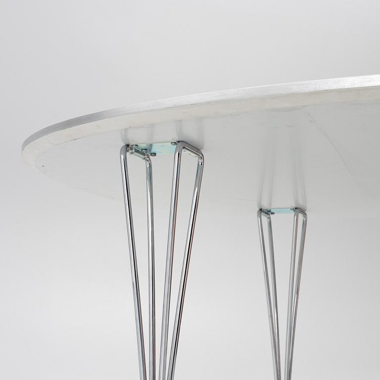 Bruno Mathsson, & Piet Hein, a dining table, 'Superellipse', Fritz Hansen, Denmark, 1996.