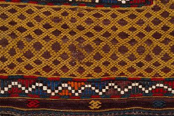 Rug, semi-antique Kelim, approx. 189 x 125 cm.