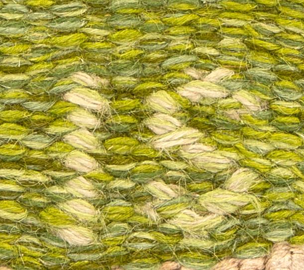 Ingegerd Silow, a singed flat weave carpet 233 x167 cm.