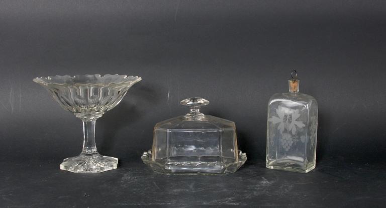 PARTI GLAS, ca 10 delar, 1800-talets slut.