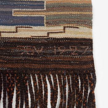 A pair flat weave  drapes, c. 232 x 84 cm each, signed JBV (Johanna Brunsson's weaving) and dated 1927.