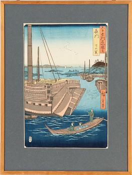 Ando Hiroshige, woodblock print.