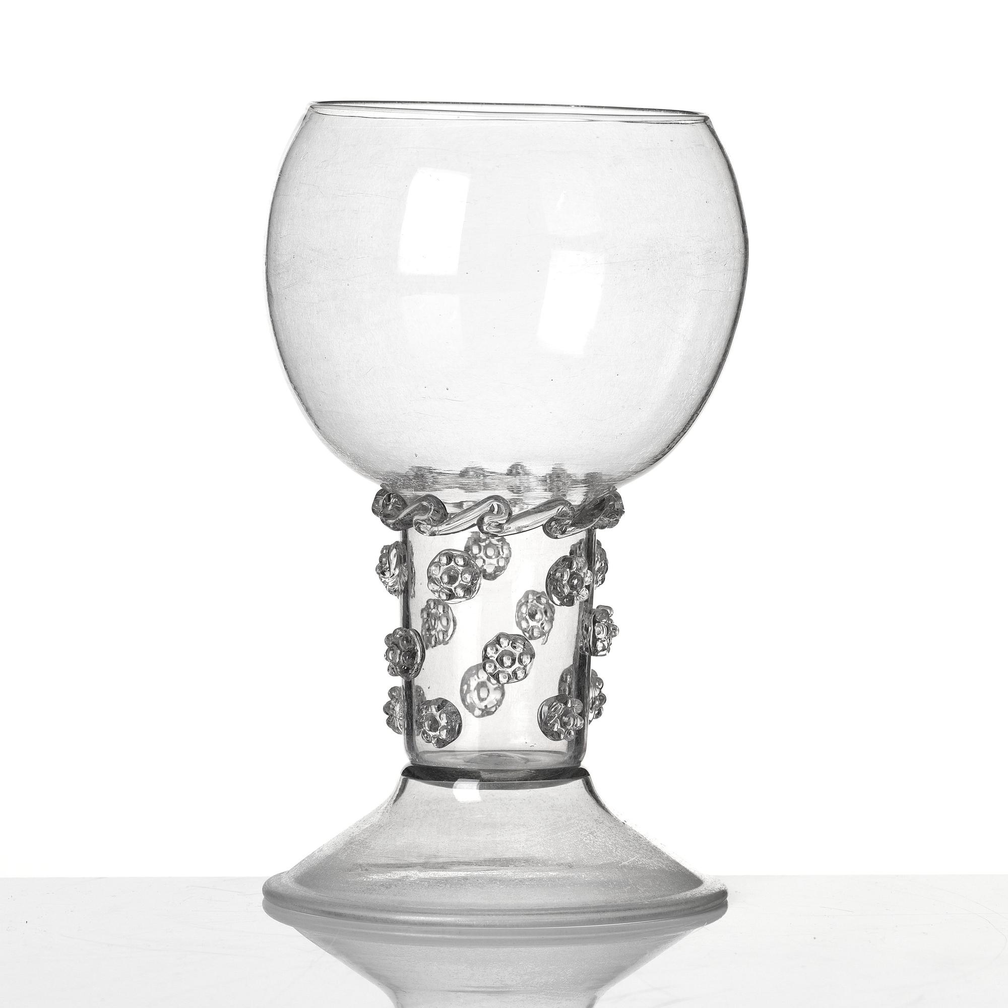 A large goblet, Skånska glasbruket, 18th Century.