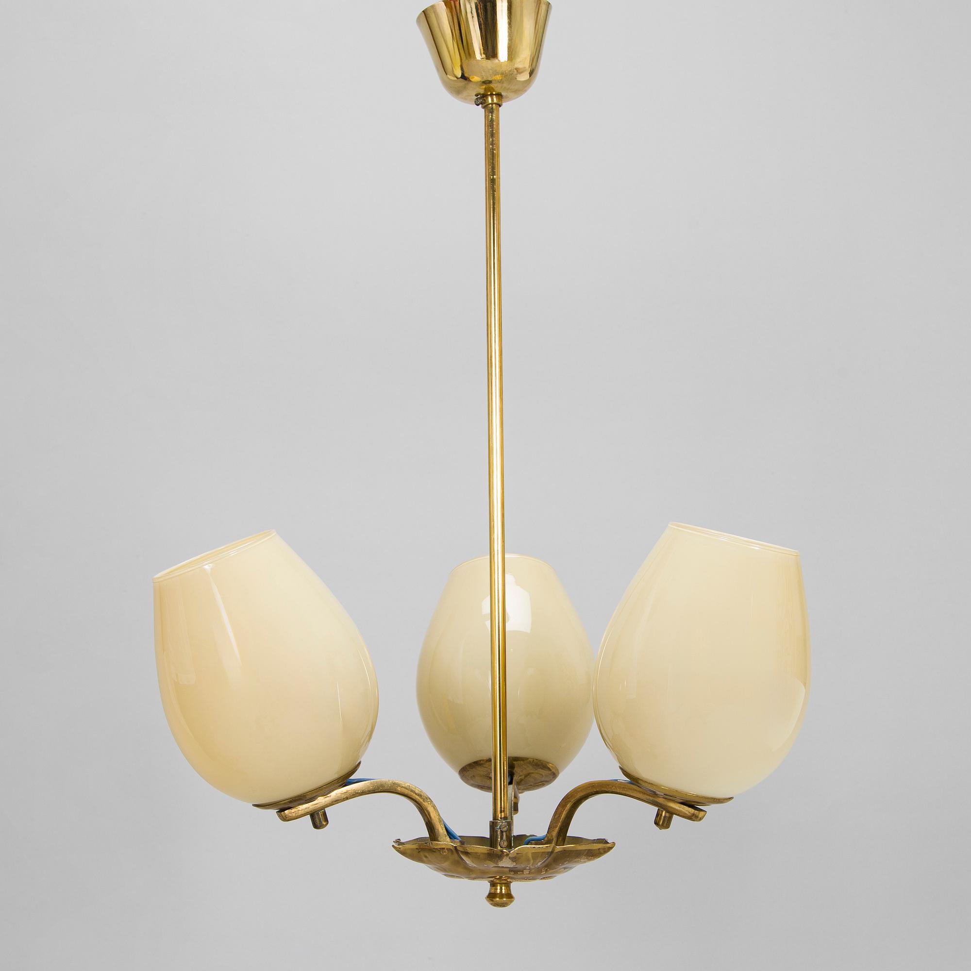 Ceiling lamp, Valinte, mid-20th century.