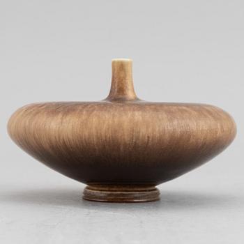 Four miniature vases and bowl by Berndt Friberg, Gustavsberg, 1958-1972.