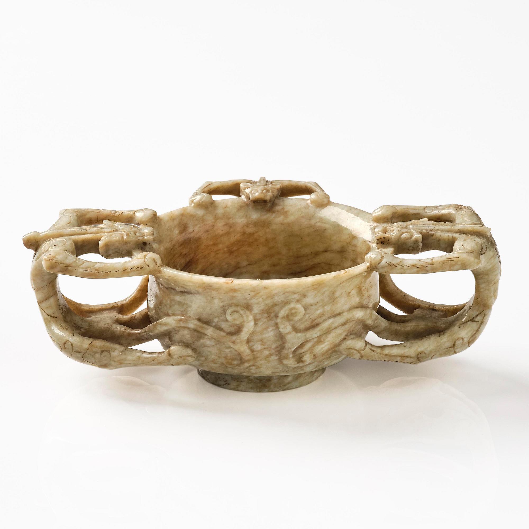 Bägare, jade. Mingdynastin (1368-1644).
