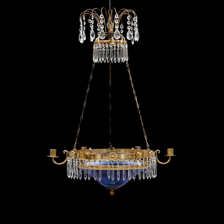 LJUSKRONA, gustaviansk stil, 1900-talets första hälft. Höjd ca 75 cm.