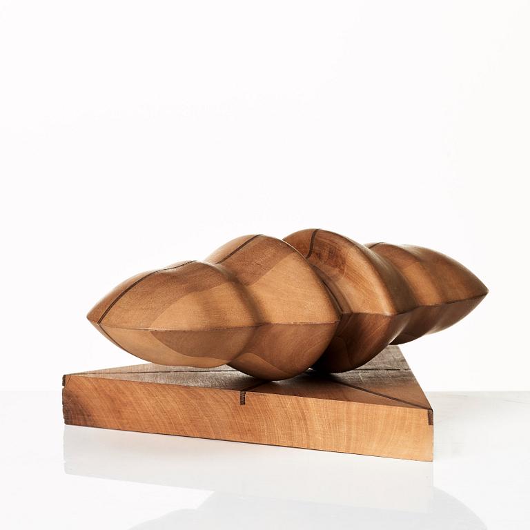 Sivert Lindblom, Sculpture, wood, two pieces.