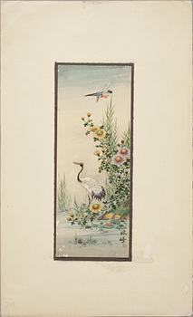 PARTI MÅLNINGAR OCH TRYCK, 9 delar, bl.a. Japan, 1900-tal.