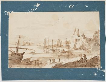 PAUL BRIL, circle of. Unsigned. inkwash 18.5 x 30.5 cm.