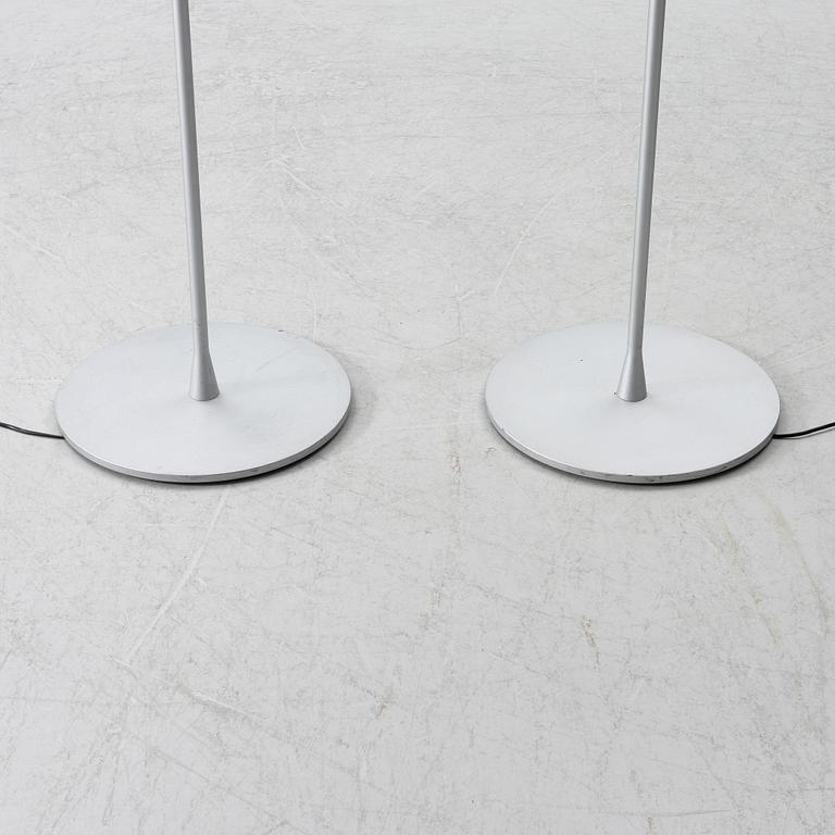 Jasper Morrison, a pair of 'Glo-Ball' floor lamps, Flos, Italy.