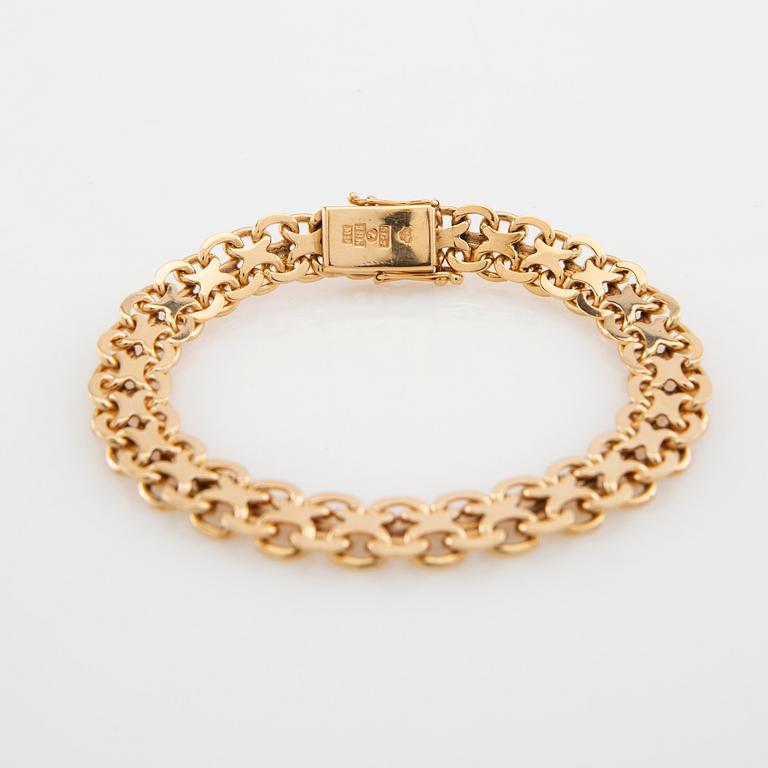 Bracelet X-link 18K gold.