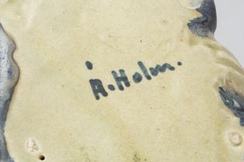 FIGURINER, stengods, 2 st. Åke Holm, signerade.