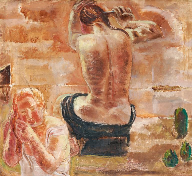 Vera Nilsson, "Badande" (Bathing).