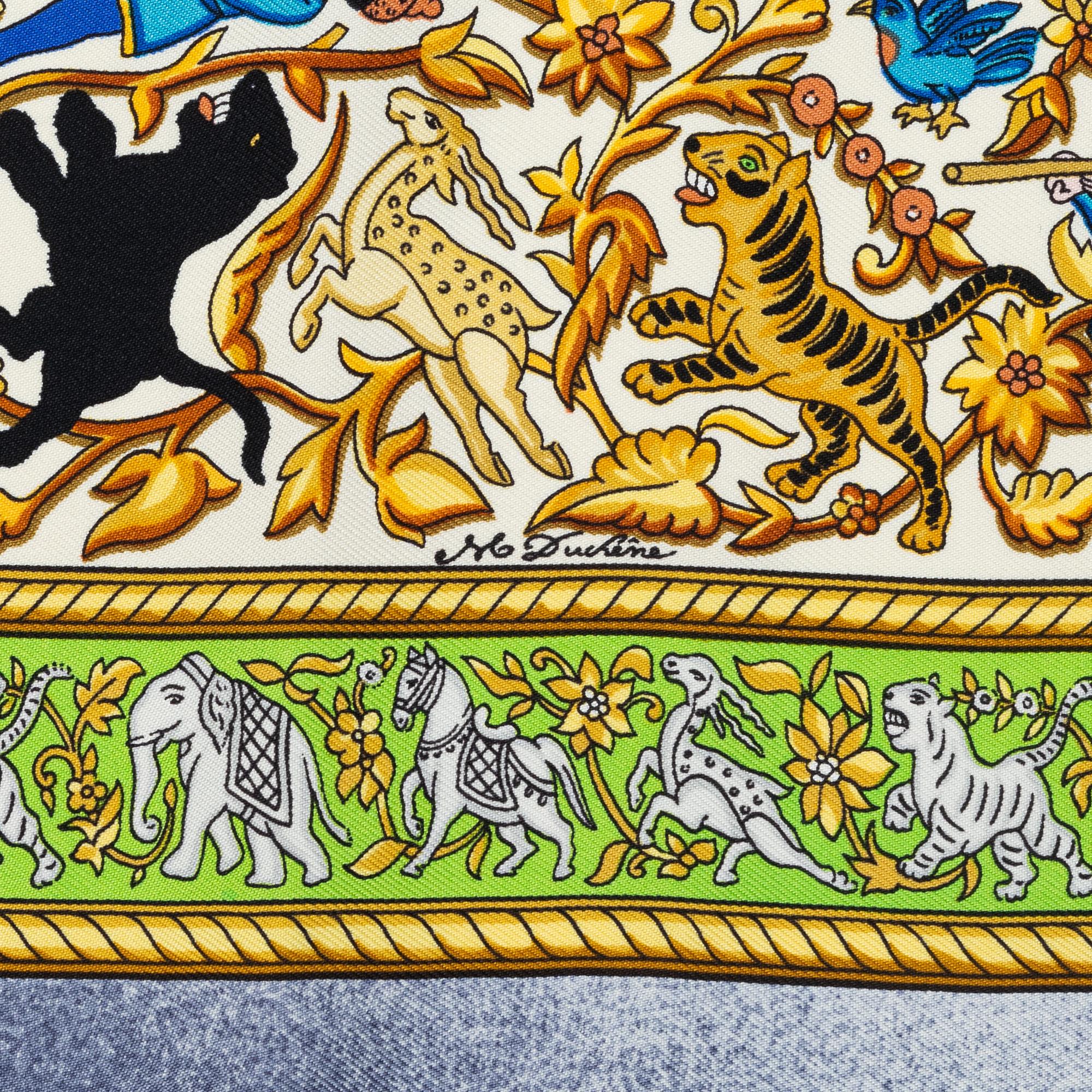 Hermès, scarf, "Chasse en Inde".