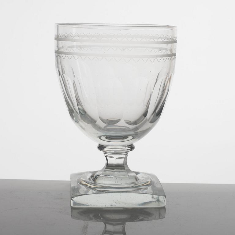 Wine glasses, 12 pcs, circa 1900.