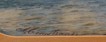 ARVID GUSTAF CRONSTRAND, akvarell. Sign.