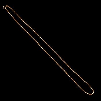 KEDJA, 18 k guld, venetiansk länk. Vikt ca 17 gram.