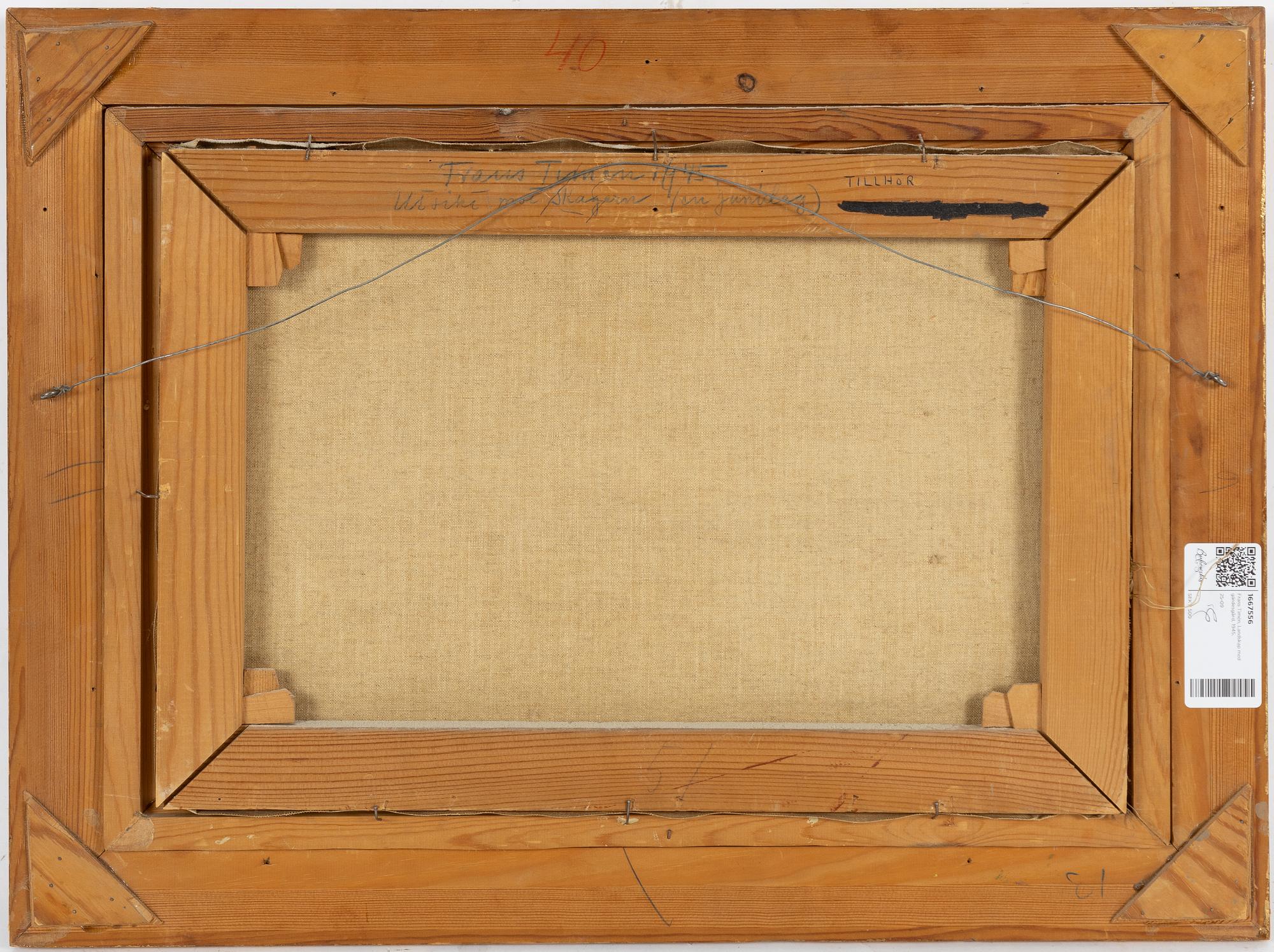 Frans Timén, "Utsikt mot Skagern" (En junidag).