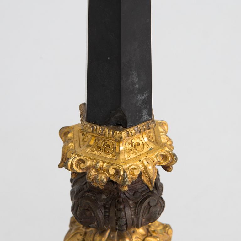 Candelabra, Empire style, second half of the 19th century, France.