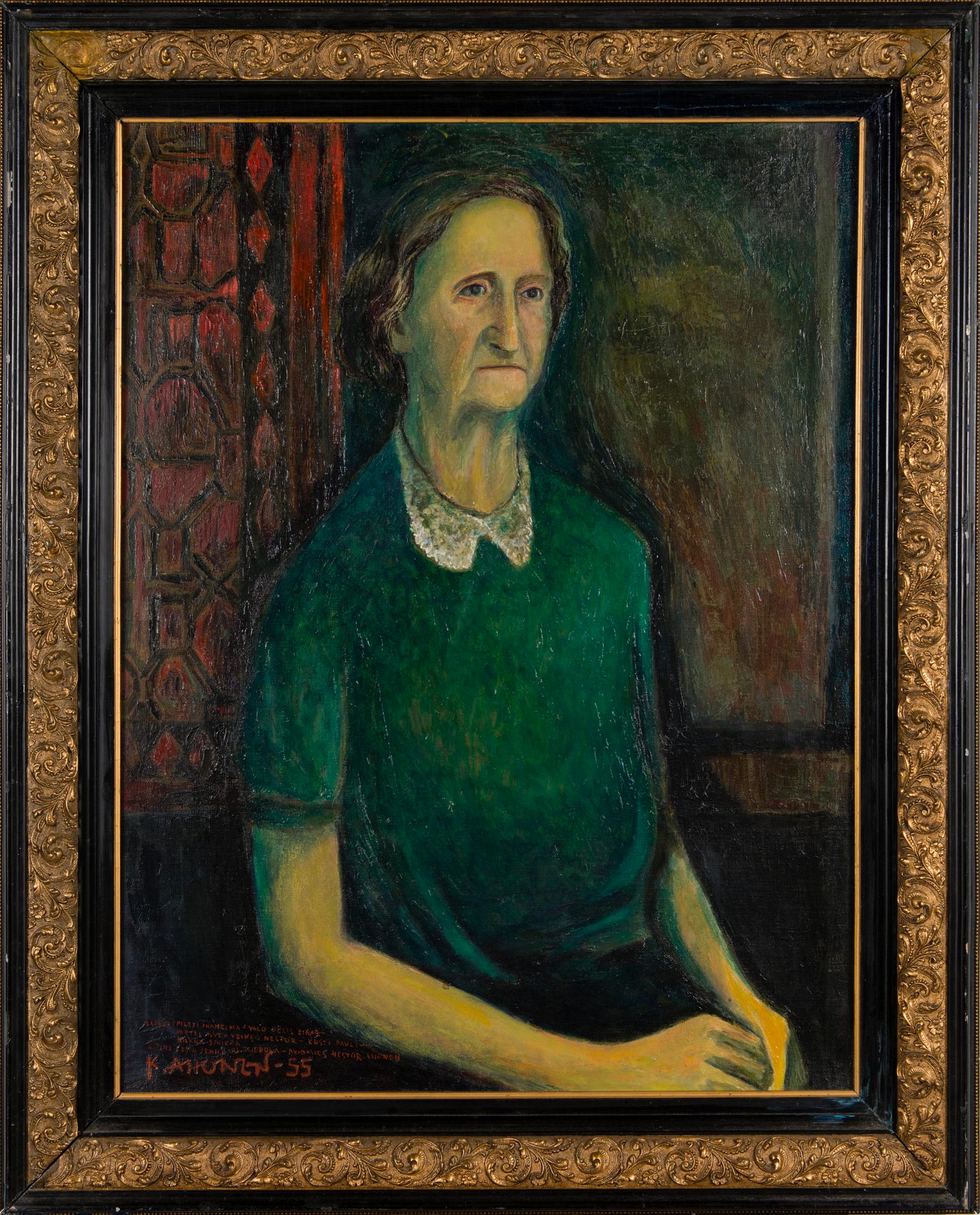 KOSTI AHONEN, oil on canvas, signed and dated -55.