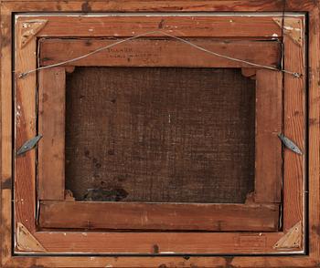 OKÄND KONSTNÄR, olja på duk, otydligt signerad, 1800-tal.