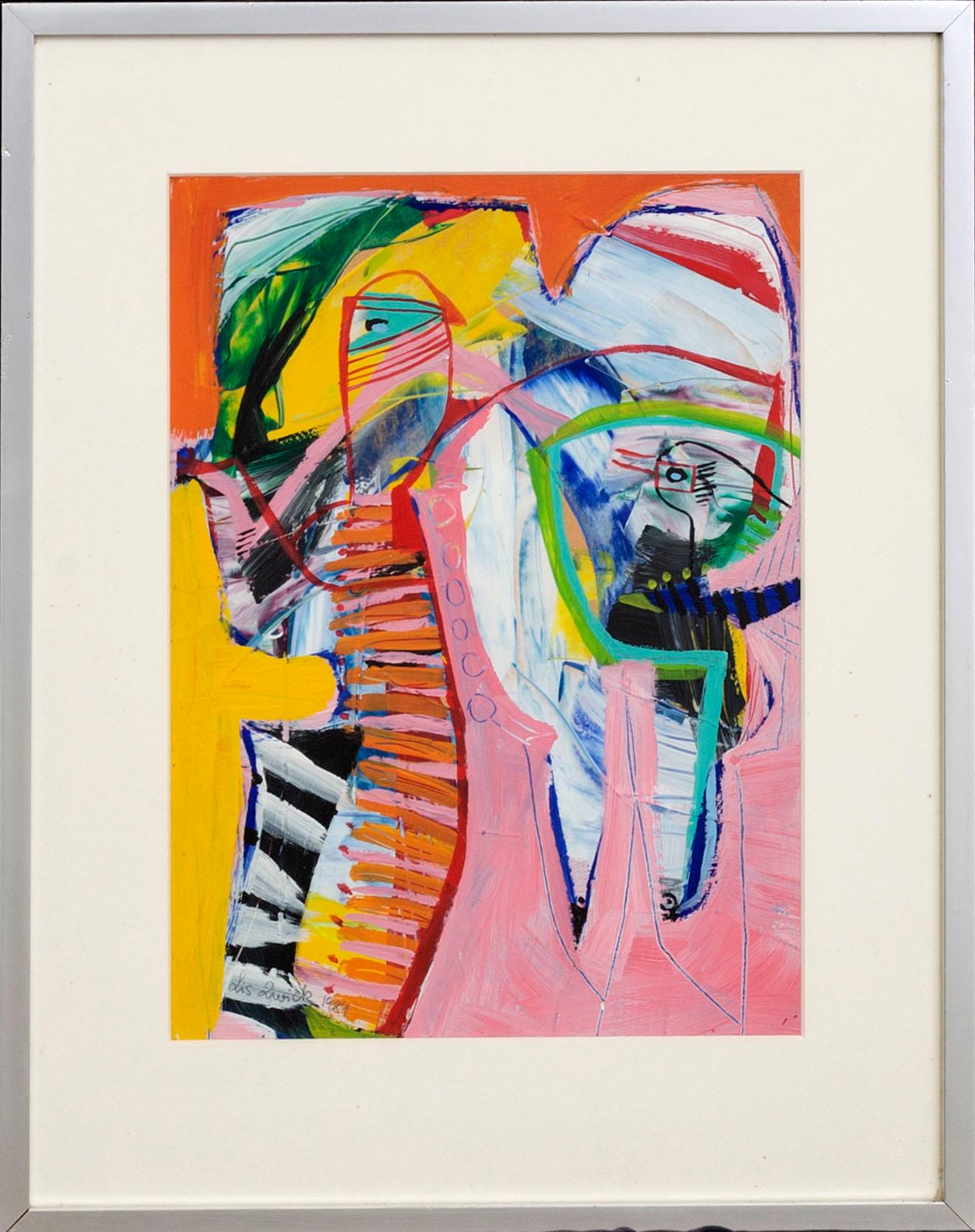 Lis Zwick,  olja på papper signerad and dated 1984.