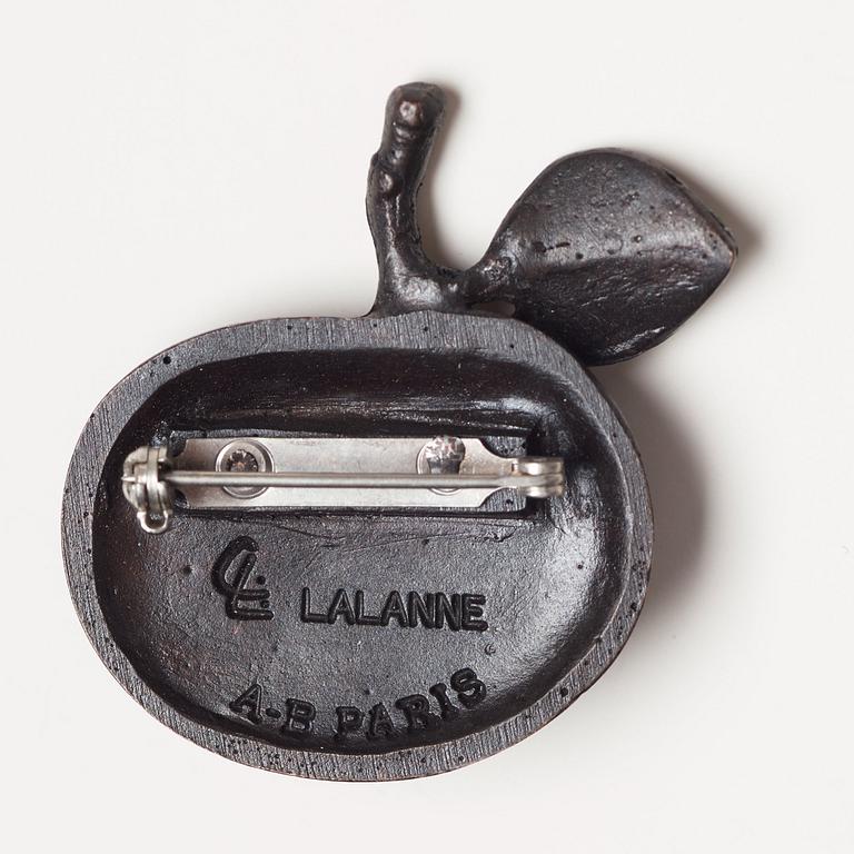 Claude Lalanne brosch brons "Pomme bouche".